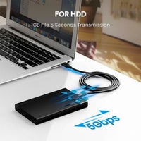 UGREEN Type-C to USB 3.0 Cable 2m – Fast Charging 3A, 5Gbps Sync – Black-US184-20884