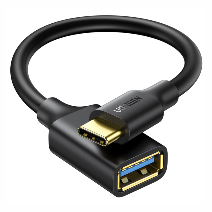 UGREEN Type-C to USB-A Adapter (Male to Female, 15cm)– Black-US154-30701