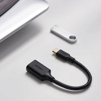 UGREEN Type-C to USB-A Adapter (Male to Female, 15cm)– Black-US154-30701