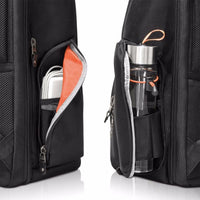 EVERKI ONYX BACKPACK | Fits up to 15.6 inch laptops | Black | Discreet RFID-safe pocket | Travel friendly | Opens 180° Everki