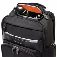 EVERKI ONYX BACKPACK | Fits up to 15.6 inch laptops | Black | Discreet RFID-safe pocket | Travel friendly | Opens 180° Everki