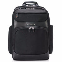 EVERKI ONYX BACKPACK | Fits up to 15.6 inch laptops | Black | Discreet RFID-safe pocket | Travel friendly | Opens 180° Everki