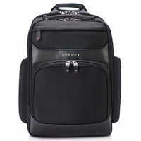 EVERKI ONYX BACKPACK | Fits up to 15.6 inch laptops | Black | Discreet RFID-safe pocket | Travel friendly | Opens 180° Everki