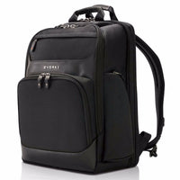EVERKI ONYX BACKPACK | Fits up to 15.6 inch laptops | Black | Discreet RFID-safe pocket | Travel friendly | Opens 180° Everki