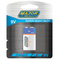 Major Tech 9V Super Heavy Duty Battery | 6F22-BP1G - image 1