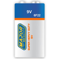 Major Tech 9V Super Heavy Duty Battery | 6F22-BP1G - image 1