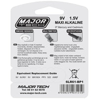 Major Tech 9V Maxi Alkaline Battery | 6LR61-BP1 - image 1