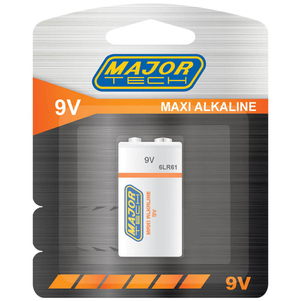 Major Tech 9V Maxi Alkaline Battery | 6LR61-BP1 - image 1