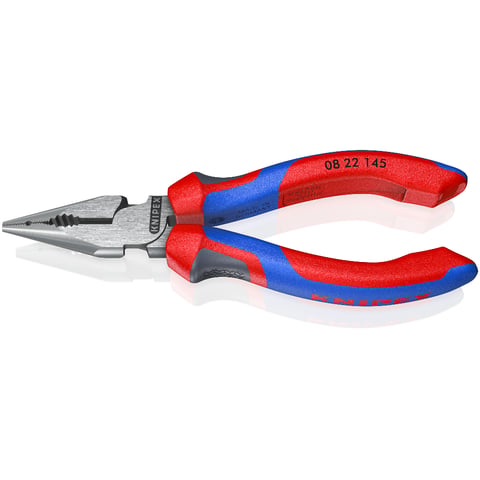 Knipex NEEDLE NOSE COMBI PLIER - 145MM DUAL COMP. - KPX0822145