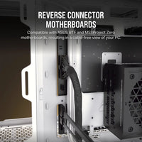 2500D Airflow White Mid-Tower Dual Chamber PC Case; 2x 3.5'' |  2x 2.5'' Drive Bays; Up to 360mm Radiator compatible