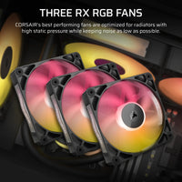 Corsair iCUE LINK TITAN 360 RX RGB Liquid CPU Cooler – RX120 RGB Fans – Fits Intel® LGA 1851/1700; AMD® AM5/AM4.