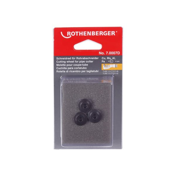 Rothenberger Spare Cutting Wheel (3Pc) 4.8X3X16 - For
70010, 70011 -  (SKU: 70007D)