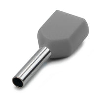 HellermannTyton Grey 0.75mm Cord End Terminal - Wire Connector for Electrical Applications