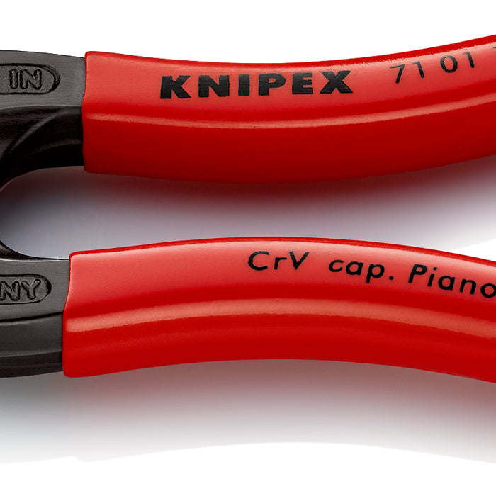 KNIPEX 71 01 160 SB CoBolt« S Compact Bolt Cutters with plastic coating black atramentized 160 mm - KNI7101160SB