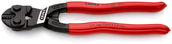 KNIPEX 71 01 200 SB CoBolt® Compact Bolt Cutter with plastic coating black atramentized 200 mm