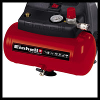 EINHELL TC-AC 190/6/8 OF Oil-Free Air Compressor, 6L Portable Tank, Home Garage Tool