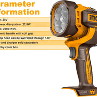 Ingco | Cordless Work Lamp 20V 2000 Lumens - CWLI2088