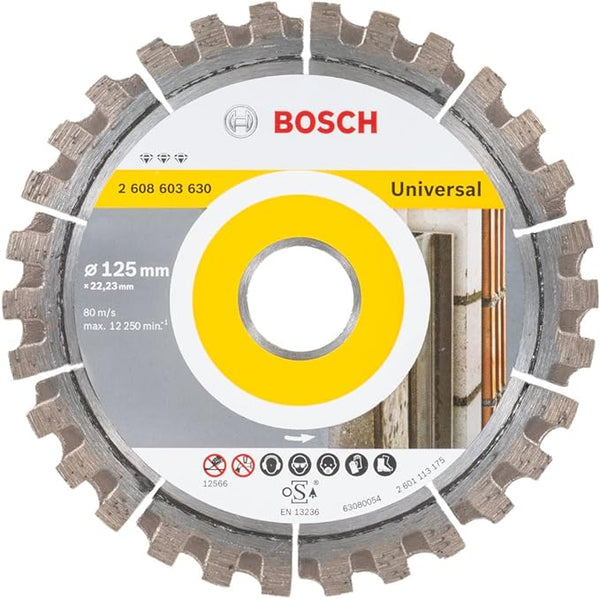 Bosch: Diamond discs  - Best for Universal 230 x 22,23 x 2,4 x 15 segmented -  SKU: 2608603633