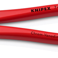 KNIPEX 74 01 200 SB High Leverage Diagonal Cutter with plastic coating black atramentized 200 mm - KNI7401200SB