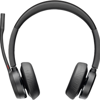 HP POLY VOYAGER 4320 USB-A Headset with BT700 Dongle - Black Wireless Headphones with Microphone