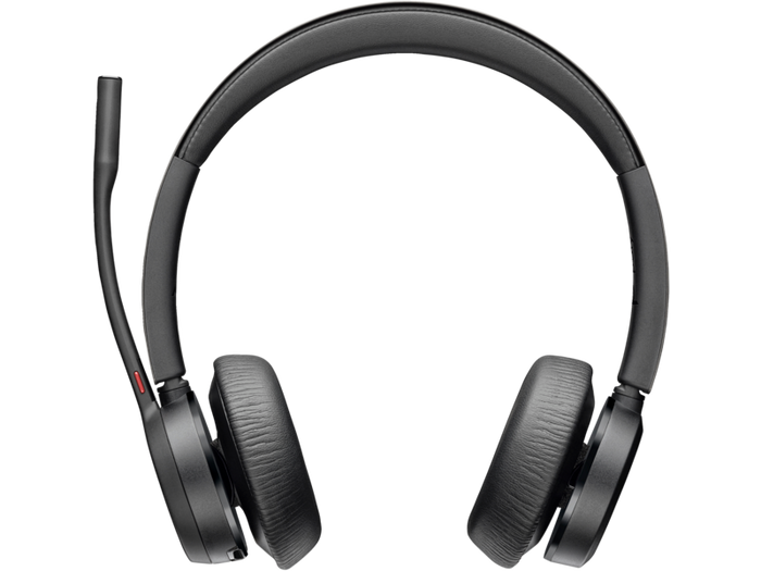 HP POLY VOYAGER 4320 USB-A Headset with BT700 Dongle - Black Wireless Headphones with Microphone
