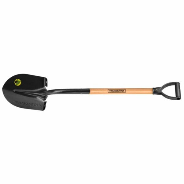 Tramontina Round Point Spade - Wooden Handle 71cm. Gardening Tool
