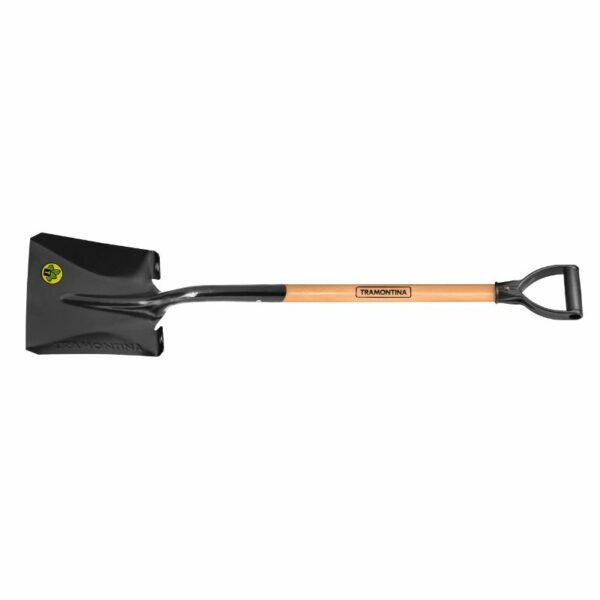 Tramontina Square Spade: 71cm Wooden Handle - Durable Gardening Tool for Digging, Planting. Buy now!