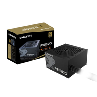 Gigabyte PSU P650B Gold Certified 650W - 3 Year Warranty; 24/20-pin x 1; CPU 4+4-pin x 1; PCI-E 6+2-pin x 2; SATA x 6; Peri x3 Gigabyte