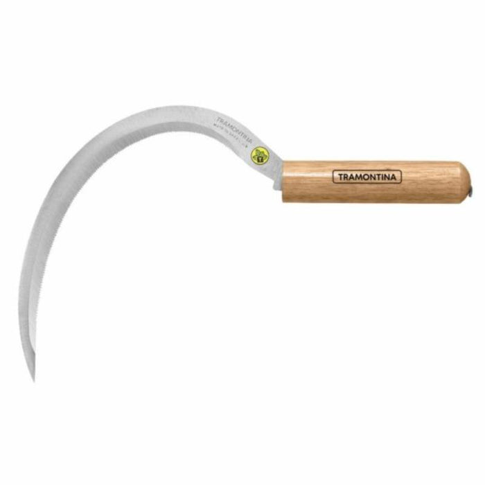 Tramontina Grass Hook/Sickle With Teeth, Wooden Handle - 77684/355
