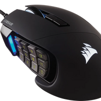 Corsair SCIMITAR ELITE RGB Optical MOBA/MMO Gaming Mouse; 18;000 DP; Black Corsair