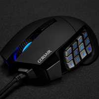 Corsair SCIMITAR ELITE RGB Optical MOBA/MMO Gaming Mouse; 18;000 DP; Black Corsair