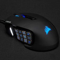 Corsair SCIMITAR ELITE RGB Optical MOBA/MMO Gaming Mouse; 18;000 DP; Black Corsair