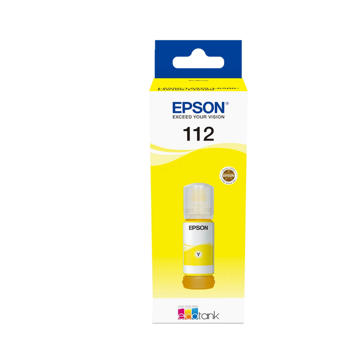 Epson 112 EcoTank Pigment Yellow ink bottle (70 ml) 6000 pages @ 5% coverage Epson Consumables