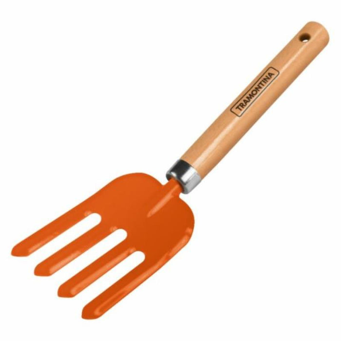 Tramontina Hand Garden Fork 4 Tooth, Wooden Handle - 77915/001