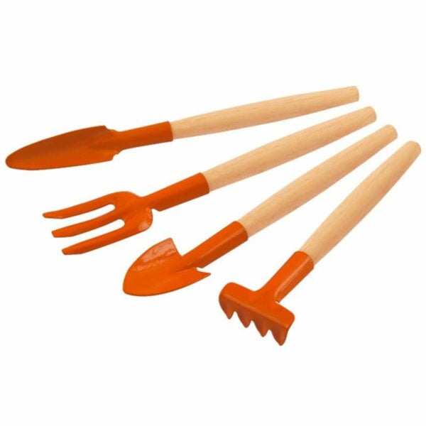 Tramontina 4Pc Garden Tool Set, Wooden Handle - 78104/801