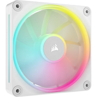 Corsair iCUE LINK LX120 RGB 120mm PWM Fan - Dual Light Loops – Requires iCUE LINK System Hub (Sold Separately) - White