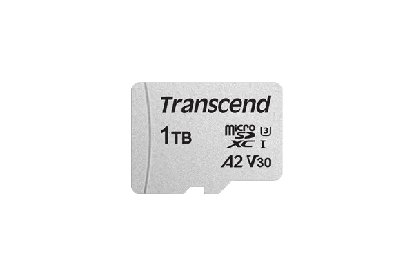 TRANSCEND 1 TB MICRO SDXC C10 UHS-I U3 V30 A2 WITH SD ADAPTOR - 1
