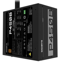Gigabyte PSU P450B Bronze Certified 450W - 3 Year Warranty; 24/20-pin x 1; CPU 4+4-pin x 1; PCI-E 6+2-pin x 2; SATA x 6; Peri x3 Gigabyte