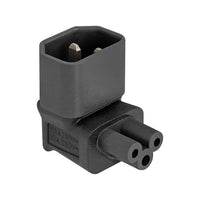 DELOCK 80471 IEC ADAPTER C14 TO C5 MALE/FEMALE 90° 2.5A - DELOCK-80471