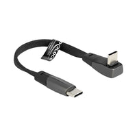 DELOCK 80751 1M USB2.0 FLAT RIBBON TYPE-C MALE TO 90° FEMALE WITH 60W POWER DELIVERY - DELOCK-80751