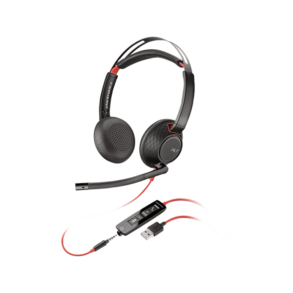 Poly Blackwire 3320 USB-A+C Headset