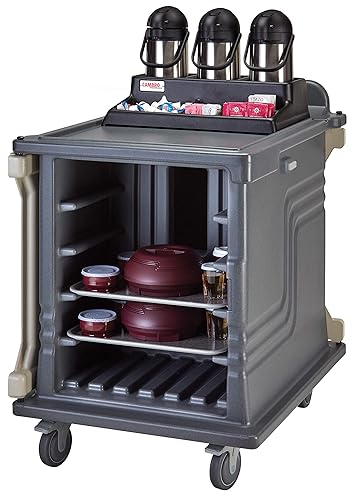 Cambro Meal Delivery Cart - Dual Access, 10 Tray, Granite Gray - Insulated Food Transport