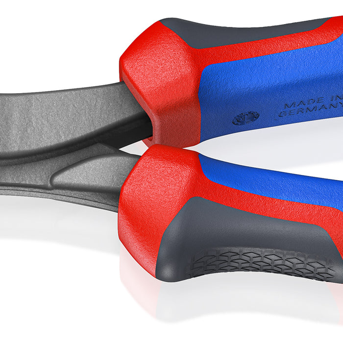 KNIPEX 82 02 200 SB TwinGrip FRONT AND SIDE GRIPPING PLIERS with comfort handles grey atramentized 200 mm