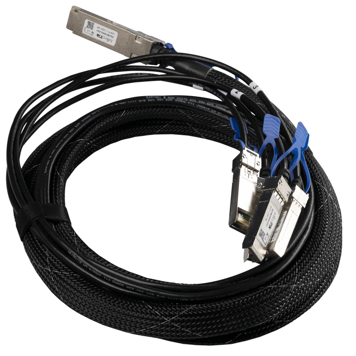 MikroTik QSFP28 to 4xSFP28 break-out cable (100G to 4x25G), 3m-MT-RBQSFP28-4X25GSFP28
