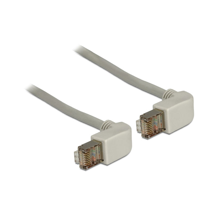DELOCK 0.5M RJ45 CAT5E SFTP CBL ANGLED GRY(83510) - DELOCK-83510