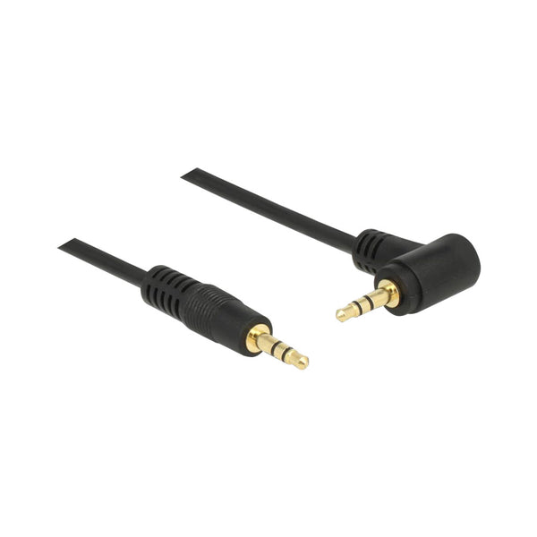 DELOCK STEREO CABLE 3.5MM,3PIN M-M ANG 2M (83756) - DELOCK-83756