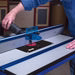 Kreg Precision Router Table System: PRS1015, PRS1025, KRS1035. Adjustable woodworking tool with fence and steel stand.
