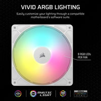 Corsair RS140 ARGB 140mm PWM Fan – White
