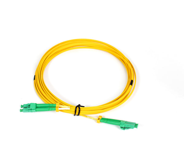 ACCONET LC/APC-LC/APC Duplex Patch Lead, 5M Single Mode Fiber Optic Cable, G.652D, LSZH