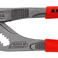 KNIPEX 86 01 180 SB Pliers Wrench pliers and a wrench in a single tool with non-slip plastic coating grey atramentized 180 mm